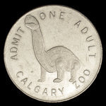 Canada, Calgary Zoo, 1 admission, adult <br /> 1967