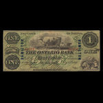 Canada, Ontario Bank, 1 dollar <br /> August 15, 1861