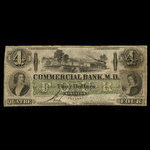 Canada, Commercial Bank of the Midland District, 4 dollars <br /> May 2, 1854