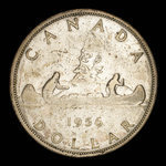 Canada, Elizabeth II, 1 dollar <br /> 1956
