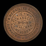 Canada, J.O. Marchand, no denomination <br /> 1893