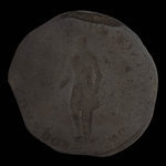 Canada, unknown, 1/2 penny : 1837
