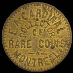 Canada, E.A. Cardinal, no denomination <br /> 1887