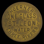 Canada, Hoerner, 1 glass, St. Leon water <br /> 1895