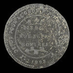 Canada, Ludger Gravel, no denomination <br /> 1892