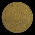 Canada, Ludger Gravel, no denomination <br /> 1892