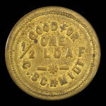 Canada, C. Schmidt, 1/2 loaf, bread <br /> 1908