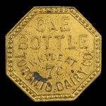 Canada, Toronto Dairy Co., 1 bottle, milk <br /> 1895