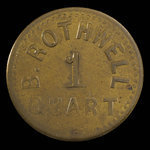 Canada, B. Rothwell, 1 quart, milk <br /> 1893