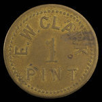 Canada, E.W. Clark, 1 pint, milk <br /> 1892