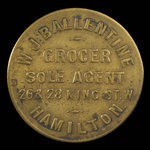 Canada, W.J. Ballentine, 1 glass, St. Leon water <br /> 1895