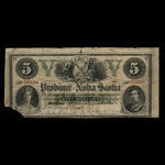 Canada, Province of Nova Scotia, 5 dollars <br /> June 1, 1861