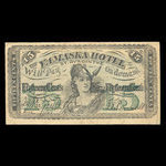 Canada, Yamaska Hotel, 15 cents, expenses <br /> December 11, 1885