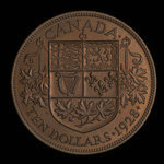 Canada, George V, 10 dollars <br /> 1928