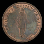 Canada, Banque du Peuple (People's Bank), 1/2 penny <br /> 1837