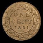 Canada, Victoria, 1 cent <br /> 1891