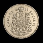 Canada, Elizabeth II, 50 cents <br /> 1968
