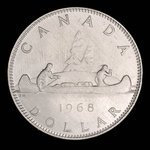 Canada, Elizabeth II, 1 dollar <br /> 1968