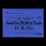 Canada, Hudson's Bay Company, 5 dollars <br /> 1927