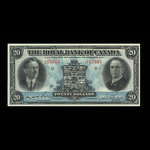 Canada, Royal Bank of Canada, 20 dollars <br /> January 3, 1927