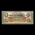 Canada, Merchants' Bank of Halifax, 4 dollars <br /> January 1, 1879