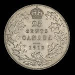 Canada, George V, 25 cents <br /> 1912