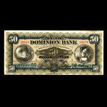 Canada, Dominion Bank, 50 dollars <br /> July 2, 1901