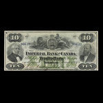 Canada, Imperial Bank of Canada, 10 dollars <br /> March 1, 1875