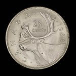 Canada, George VI, 25 cents <br /> 1938