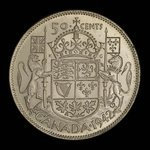 Canada, George VI, 50 cents <br /> 1942