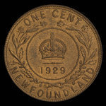 Canada, George V, 1 cent : 1929