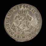 France, Louis XV, 2 sous <br /> 1744