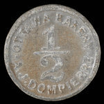 Canada, A.J. Dompierre, 1/2 loaf, bread <br /> 1885