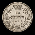 Canada, Victoria, 10 cents <br /> 1889
