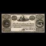 Canada, Bank of British North America, 50 dollars <br /> 1849
