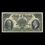 Canada, Bank of Montreal, 5 dollars <br /> January 3, 1938