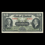 Canada, Bank of Montreal, 10 dollars <br /> January 2, 1935