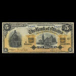 Canada, Bank of Ottawa (The), 5 dollars <br /> January 2, 1903