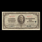 Canada, Provincial Bank of Canada, 5 dollars <br /> January 2, 1935