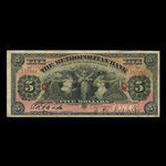 Canada, Metropolitan Bank (The), 5 dollars <br /> November 5, 1902