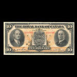 Canada, Royal Bank of Canada, 10 dollars <br /> July 3, 1933