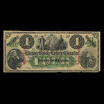 Canada, Union Bank of Lower Canada, 4 dollars <br /> September 1, 1870