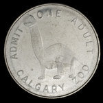Canada, Calgary Zoo, 1 admission, adult <br /> 1969