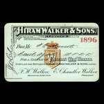 Canada, Hiram Walker & Sons Limited, 1 sample, whisky <br /> 1896