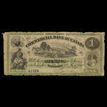 Canada, Commercial Bank of Canada, 1 dollar <br /> January 2, 1860