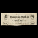 Canada, Quebec Bank, 6 pence <br /> June 1, 1837
