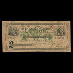 Canada, Bank of Montreal, 2 dollars <br /> March 1, 1852