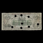 Canada, Bank of British North America, 5 dollars <br /> July 1, 1871