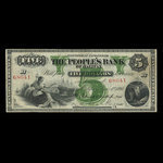 Canada, People's Bank of Halifax, 5 dollars <br /> November 1, 1894