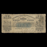 Canada, Bank of British North America, 1 dollar <br /> January 1, 1856